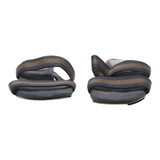 GUCCI Slider Sandals Blue Synthetic Womens UK 5.5