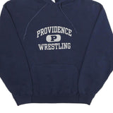RUSSELL ATHLETIC Mens Navy Providence Wrestling Hoodie L Cotton Blend Pullover
