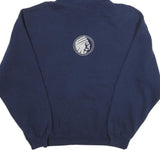 RUSSELL ATHLETIC Mens Navy Providence Wrestling Hoodie L Cotton Blend Pullover