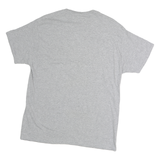 HANES Mens Grey Indiana Graphic T-Shirt L Short Sleeve Crew Neck Cotton