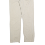 LEVI'S Mens Beige Cotton Regular Straight Trousers W30 L32 Zip Closure