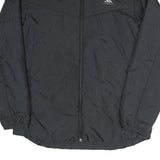 ADIDAS Mens Black Jacket L Polyester Blend Zip Plain Sportswear Casual Outerwear