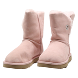 UGG Ankle Boots Pink Suede Womens UK 3