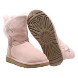UGG Ankle Boots Pink Suede Womens UK 3