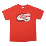BLUE 84 Mens Red Ohio State Big Ten Champions Graphic T-Shirt L Short Sleeve