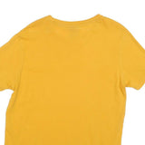 CHAMPION Mens Yellow Graphic T-Shirt S Short Sleeve Crew Neck Cotton Blend