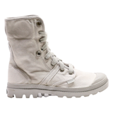 PALLADIUM Lace-Up Boots Grey Canvas Womens UK 4