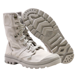 PALLADIUM Lace-Up Boots Grey Canvas Womens UK 4