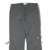 PUMA Womens Joggers Black Slim Straight UK 14 W36 L31 Sport Casual Comfort