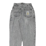 CAROLE LAURENT Womens Jeans Grey Relaxed Straight Denim Medium W27 L31 Vintage