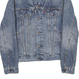 LEVI'S Mens Blue Denim Jacket S Cotton Classic Button Closure Chest Pockets
