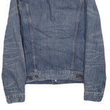 LEVI'S Mens Blue Denim Jacket S Cotton Classic Button Closure Chest Pockets