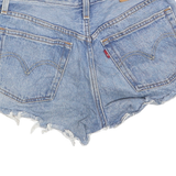 LEVI'S Womens Denim Blue Casual Shorts XS W25 Distressed Cut-Off