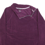 CALVIN KLEIN JEANS Womens Purple Pullover Plain Crew Neck Basic Knit M Casual