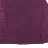 CALVIN KLEIN JEANS Womens Purple Pullover Plain Crew Neck Basic Knit M Casual