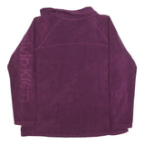 CALVIN KLEIN JEANS Womens Purple Pullover Plain Crew Neck Basic Knit M Casual