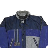 MOMENTS OF ENERGY LUHTA Mens Navy Blue & Grey Zip Up Polyester Blend Jacket XL