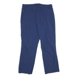 SALEWA Mens Relaxed Blue Polyester Trousers W36 L30 Outdoor Zip Pockets
