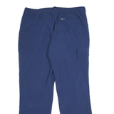SALEWA Mens Relaxed Blue Polyester Trousers W36 L30 Outdoor Zip Pockets