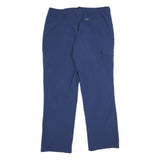 SALEWA Mens Relaxed Blue Polyester Trousers W36 L30 Outdoor Zip Pockets