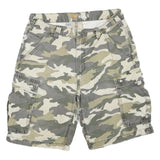 CARHARTT Mens Cargo Shorts Camouflage M W31 Relaxed Fit Cotton Blend