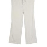 DOCKERS Mens Cotton Beige Regular Straight Trousers W30 L32 Zip Closure