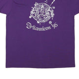 THE BEST Mens Purple Graphic T-Shirt XL Short Sleeve Crew Neck Britannicon 95