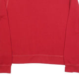 JOE BOXER Womens Red Crew Neck L Sweatshirt Cotton Blend Casual Pullover
