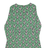 BODEN Womens Green & Grey Floral Cotton Blend Day Dress Long Sleeve UK 16