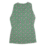 BODEN Womens Green & Grey Floral Cotton Blend Day Dress Long Sleeve UK 16