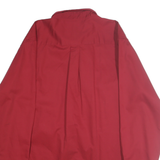 CROFT & BARROW Mens Red Plain Shirt XL Button Down Collar Casual Wear