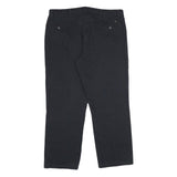 LEE Mens Cotton Blend Black Relaxed Straight Trousers W40 L32 Casual Workwear