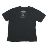 HARD ROCK CAFE Mens Black Kiss Graphic T-Shirt 2XL Short Sleeve Crew Neck Band