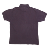 LACOSTE Mens Purple Short Sleeve Plain S Cotton Blend Polo Shirt Classic Fit