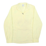 ODLO Womens Cream Plain Jumper Pullover Crew Neck Basic Knit S Lightweight