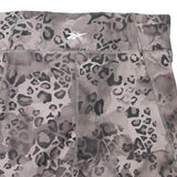 REEBOK Womens Shorts Grey Leopard Print M W28 Activewear Gym Fitness Leggings