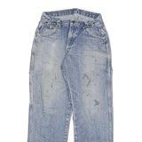 DICKIES Mens Regular Fit Blue Denim Jeans W28 L31 Cotton Blend Zip Pockets