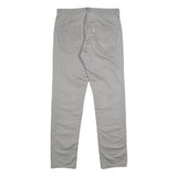 LEVI'S Mens Cotton Grey Slim Straight Trousers W31 L32 Casual Zip