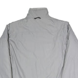 COLUMBIA Mens Grey Jacket M Polyester Blend Plain Zip Outdoor Warm Lightweight