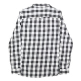 LEE Womens Black & White Check Shirt M Button-Up Casual Cotton Blend