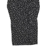 DKNY Womens Black & White Polka Dot Day Dress Polyester Blend Long Sleeve Knee
