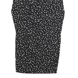 DKNY Womens Black & White Polka Dot Day Dress Polyester Blend Long Sleeve Knee