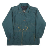 SYSTEM Womens Green Zip Jacket UK 20 Nylon Plain Winter Outdoor Casual