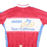 VOLER Mens Red & Blue Tour Of California Cycling T-Shirt L Short Sleeve Crew