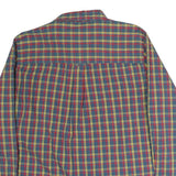 CHAPS Mens Blue & Red Check Shirt L Cotton Classic Button Down Casual
