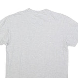 ADIDAS Mens Grey Cotton Blend T-Shirt M Short Sleeve Crew Neck Flag Logo Graphic