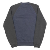 JACK WILLS Mens Blue & Grey Crew Neck XS Cotton Blend Sweatshirt Pullover