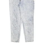 GALAXY Womens Jeans Blue Regular Straight Denim Light W26 L28 Zip Cotton Blend