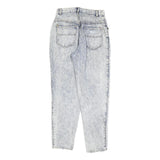 GALAXY Womens Jeans Blue Regular Straight Denim Light W26 L28 Zip Cotton Blend