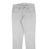 LEVI'S 471 Womens Jeans Pale Grey Slim Skinny Denim W28 L30 Zip Cotton Blend